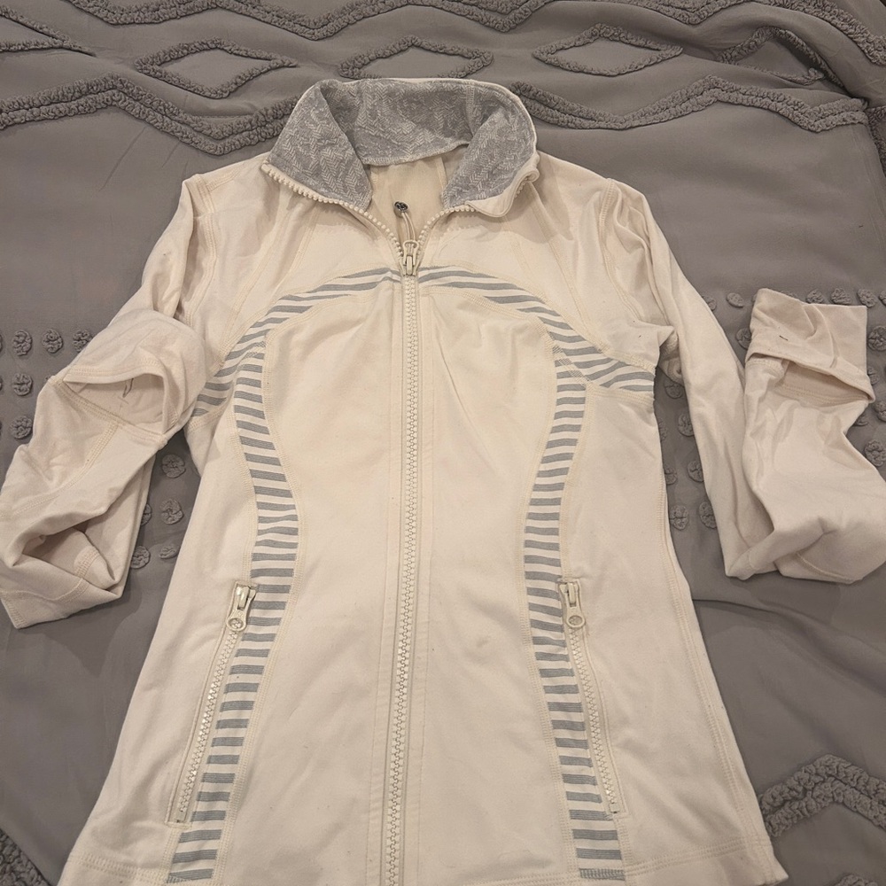 lululemon athletica White and Gray Jacket
